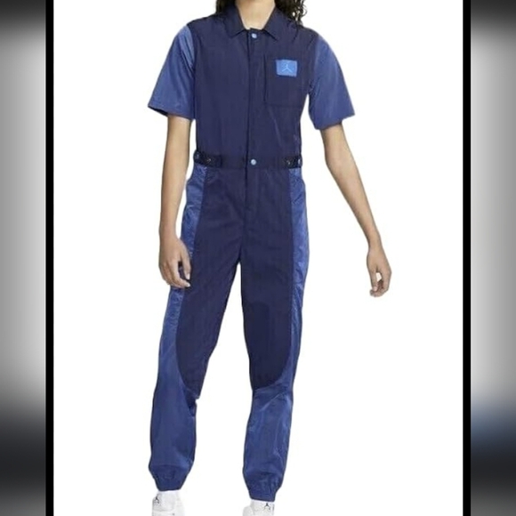 Nike Air Jordan Essentials Flightsuit Y2K Retro Sporty Athletic Jumpsuit - Picture 1 of 14